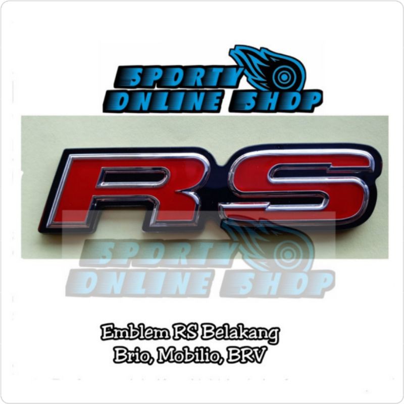 Emblem Logo RS Belakang Model OEM