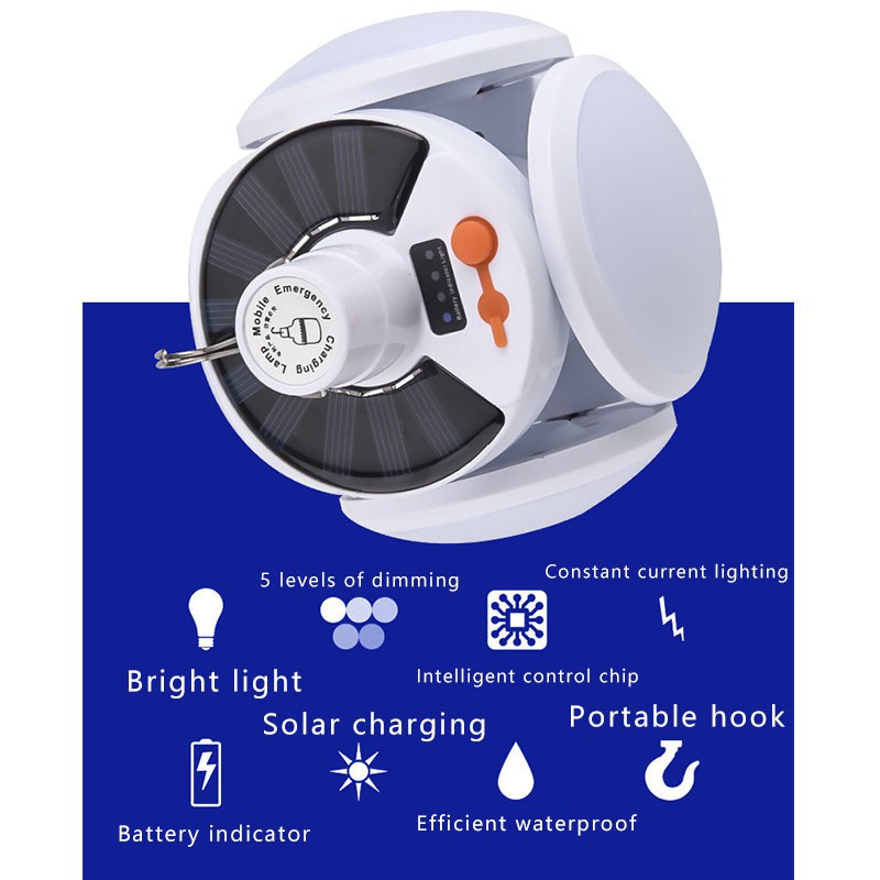 Anbolt 5Modes LAMPU LED SOLAR CELL / BOHLAM TENAGA SURYA / LAMPU TENAGA MATAHARI / LAMPU EMERGENCY Remote Control