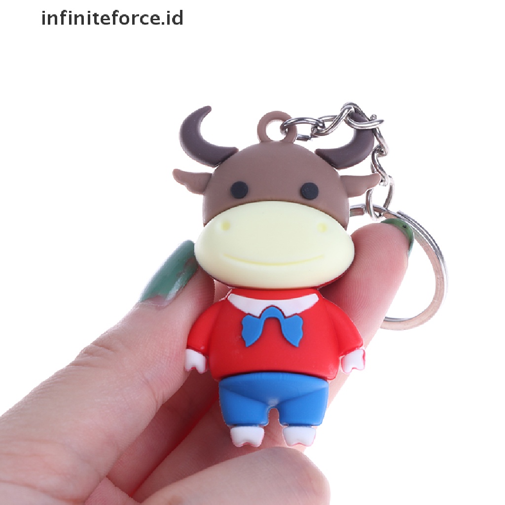 (Infiniteforce.Id) Gantungan Kunci Bentuk Boneka Sapi Tahun 2021