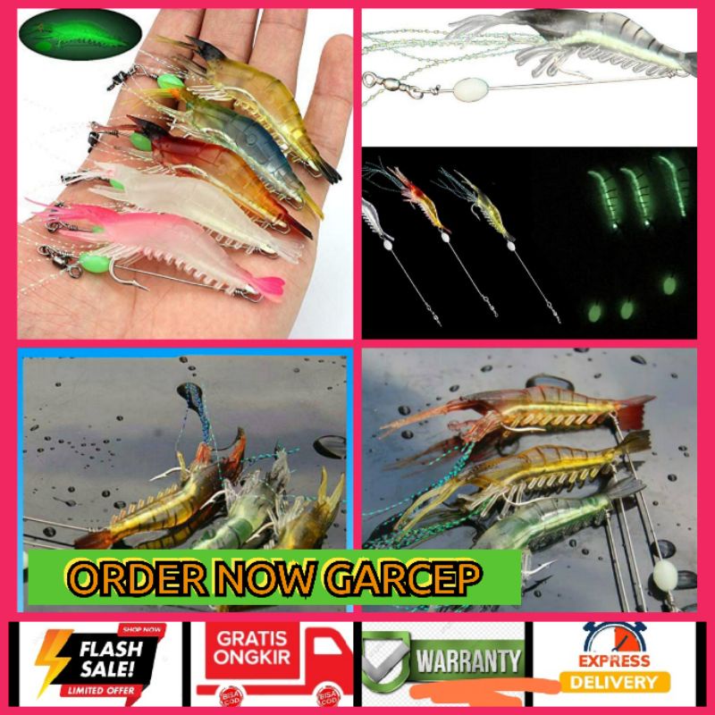 Umpan Udang Crank Bait Soft Lure Umpan Pancing Model Udang Umpan Ikan Udang