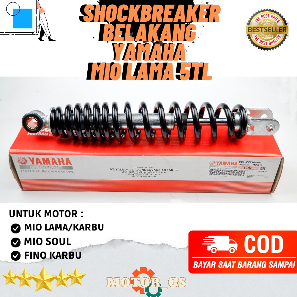 shockbreaker mio sporty shock tabung MIO -VINO KARBU - MIO SOUL KARBU - MIO SMILE - MIO SPORTY