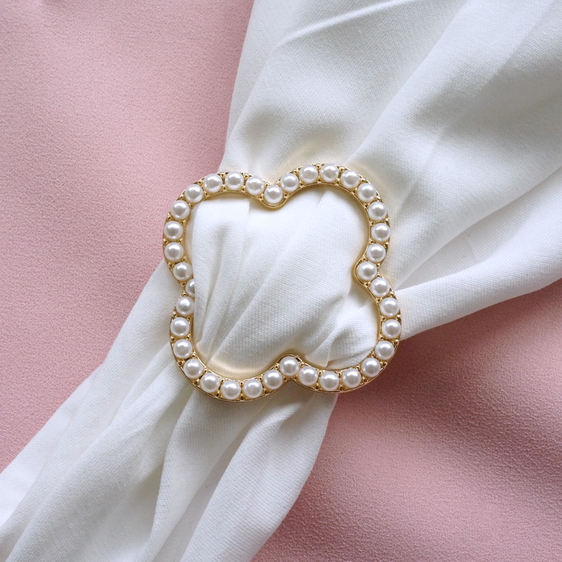 Ringcincin Scarfsyal Sutra Aksen Berlian Imitasi Untuk Wanita M40302