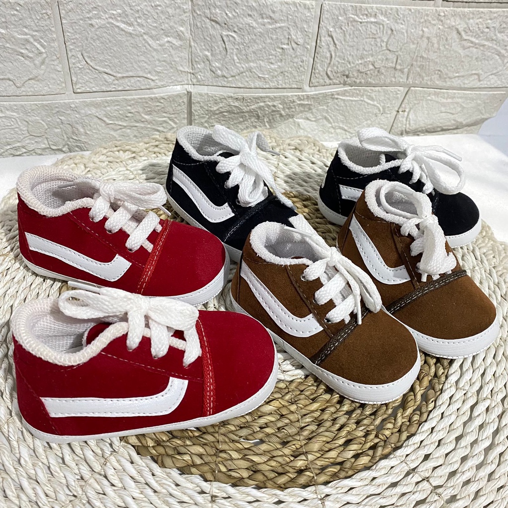 SEPATU PREWALKER BABY BAYI NEWBORN BELAJAR JALAN ANAK 0-12 BLN TALI FP20