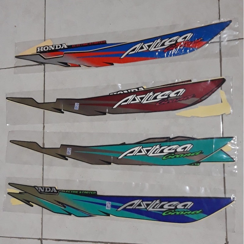 striping honda astrea grand sabit Sticker astrea grand list body grand tahun 94 - 97 limitied edision