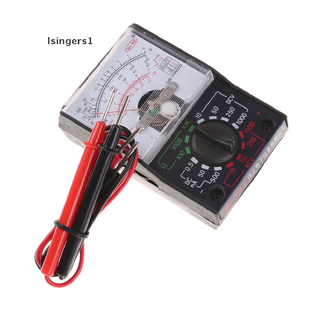 (lsingers1) Multimeter Analog DC / AC 1000V 250mA 1K