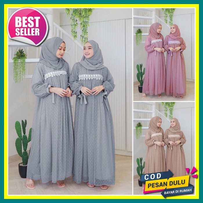 Baju Gamis Syari Syar I Asdf Muslim Pesta Fashion Wanita Remaja Murah Terbaru Dress Polos 2020 2021 