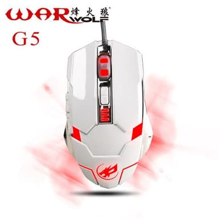 JUAL MOUSE GAMING MACRO WARWOLF Q-8/GAMING MOUSE/MOUSE MACRO/MOUSE WARWOLF MURAH