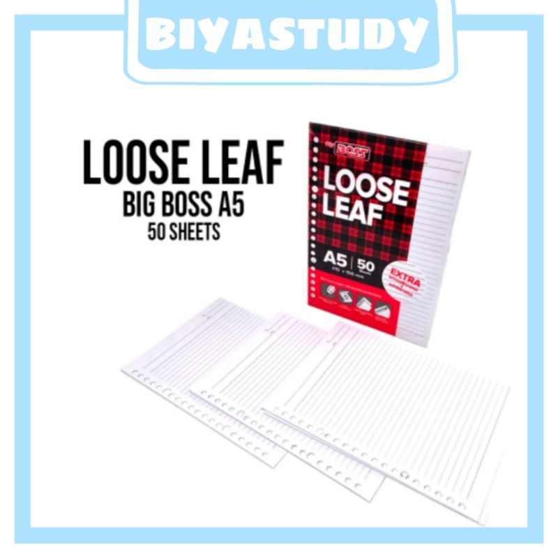 

(BSL) Loose Leaf Kertas Binder A5/50 lembar