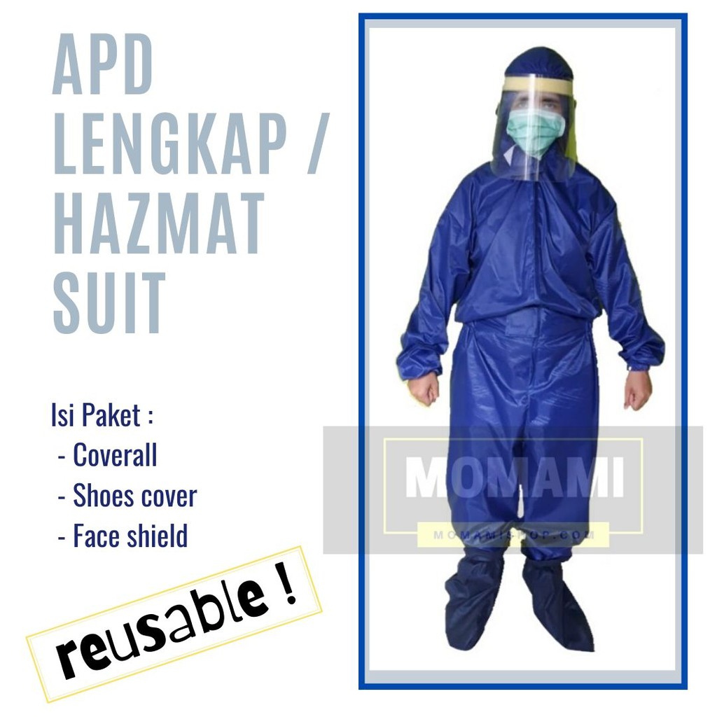 REUSABLE Hazmat SET / APD lengkap