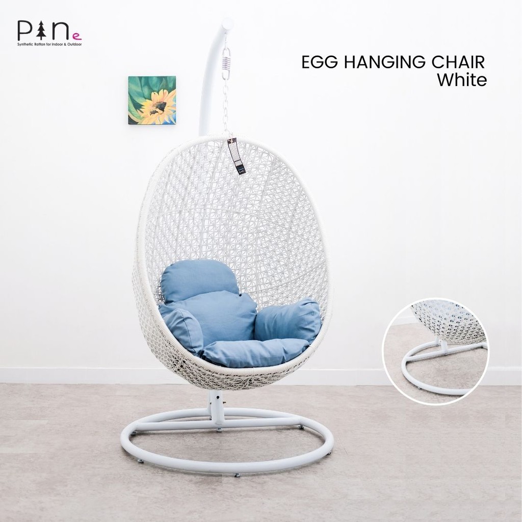 Ayunan Gantung Rotan Sintetis Kursi Santai Egg Hanging Chair White Light Grey Shopee Indonesia Ayunan Gantung Rotan Sintetis Kursi Santai Egg Hanging Chair White Light Grey Shopee Indonesia