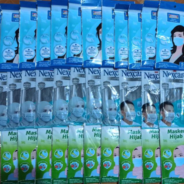 Masker Nexcare Carbon dan Masker Indomaret