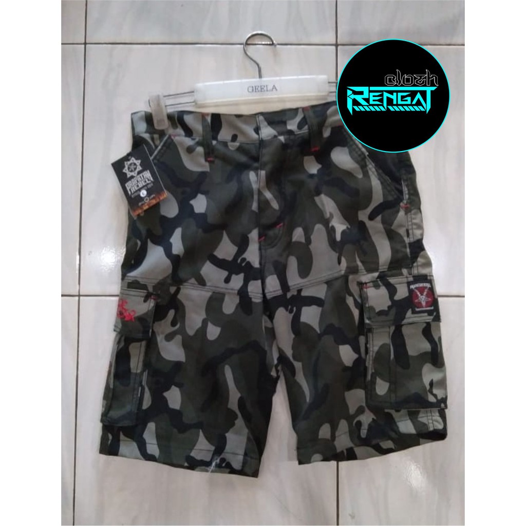 Celana Kargo/Gembol Loreng Army PRAPATAN REBEL Original Pendek
