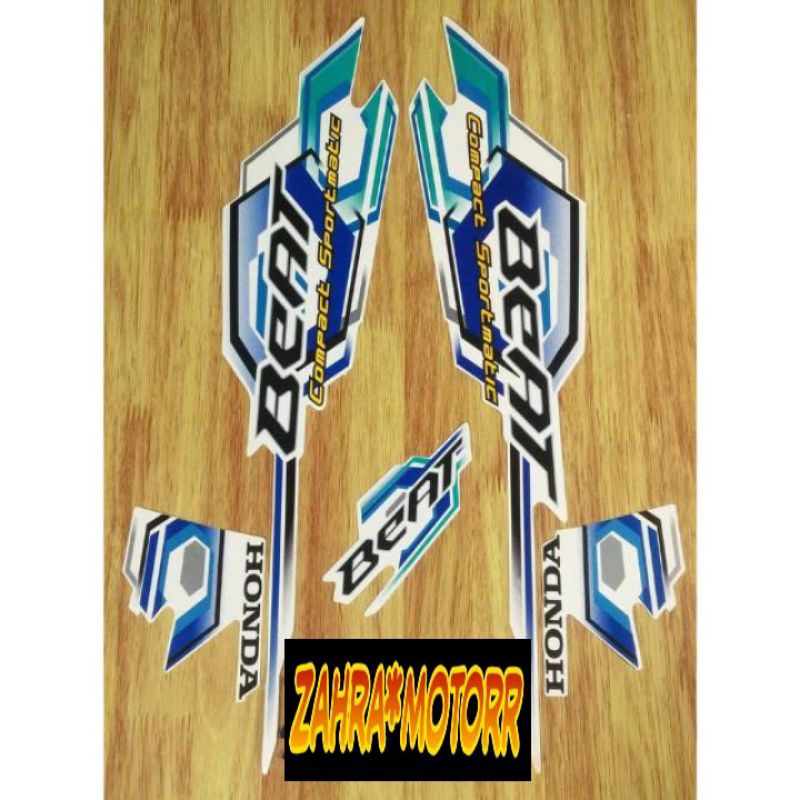 Striping honda beat karbu lama 2008 putih