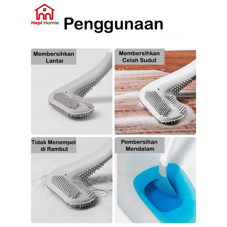 [HH] SIKAT WC KAMAR MANDI / PEMBERSIH CLOSET TOILET KLOSET GAGANG PANJANG / GOLF BRUSH CLEANER SILIKON