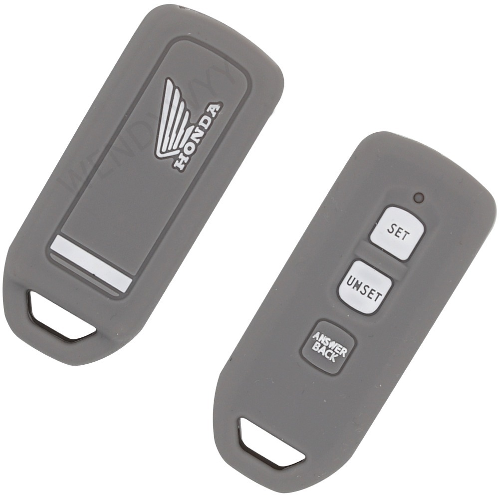 Silicone Remote Key Kasus Untuk Honda Scoopy Vario 125 Motor Skuter 3 Tombol Smart Motor Key Cover