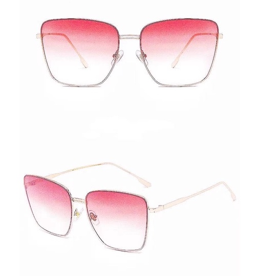 (Rowling) Sunglasses  Kacamata Hitam Titanium  frame Women Sunglasses New Arrival Import Kacamata Fashion-Ka-87 C4 Pink/kuning