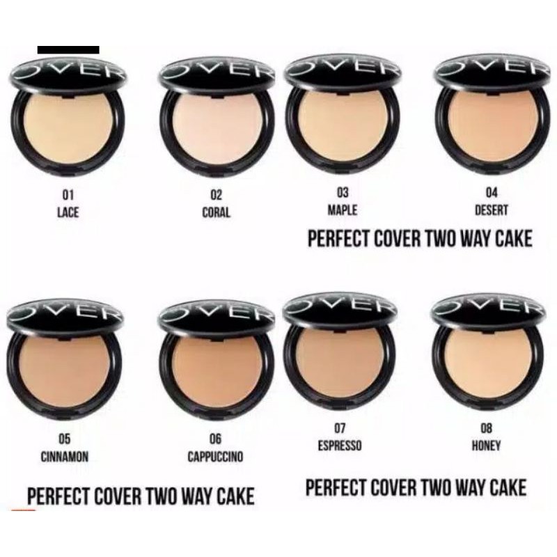 Make Over Bedak Perfect Cover Two Way Cake/ Bedak Make Over