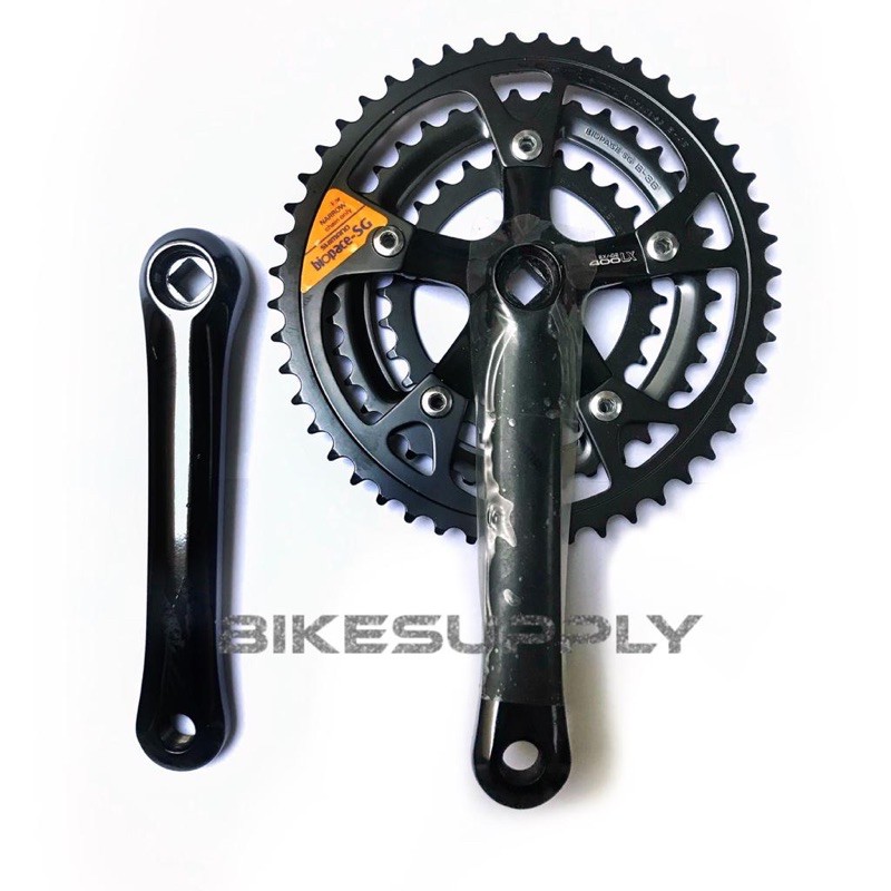 Crank Set Oval Shimano Exage 400LX 3 Speed Triple Biopace-SG M400 Japan 28 - 38 - 48 T
