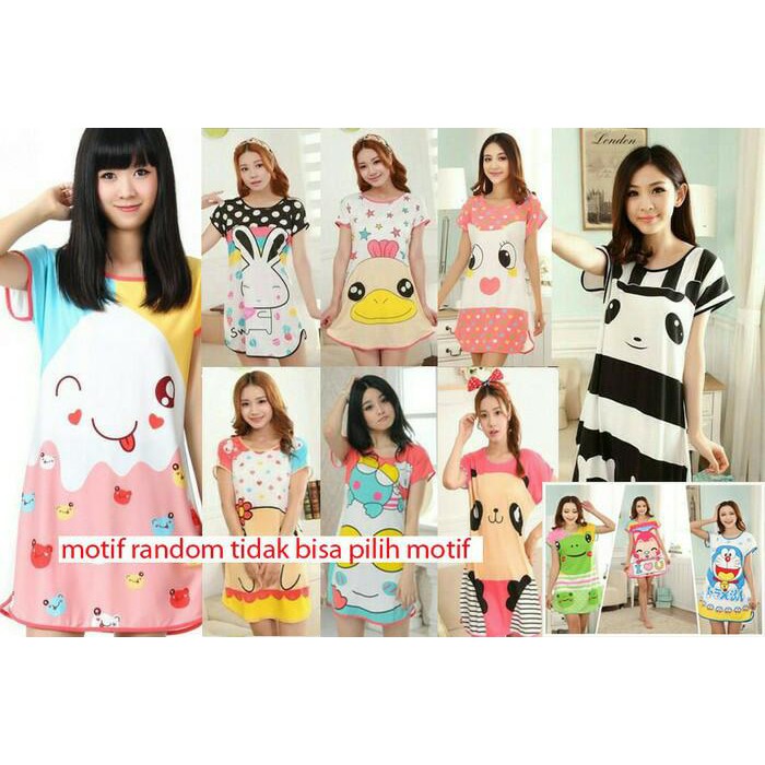 Daster Korea - Daster Remaja dan Dewasa - Daster Kartun