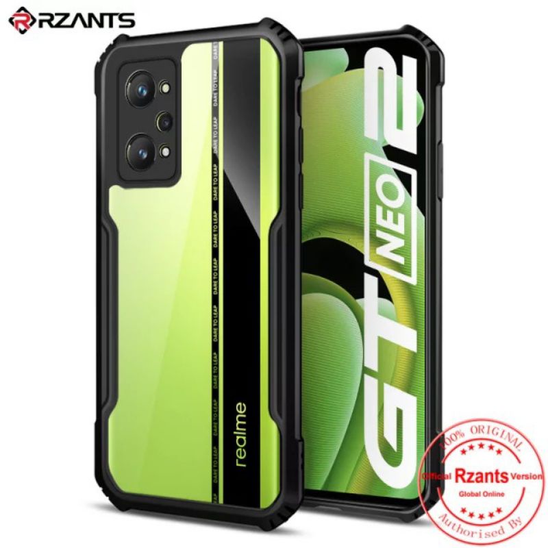 S/P-- REALME GT NEO 2 CASE AMROR FUSION SHOCKPROOF PREMIUM CASING RUGGED CLEAR TRANSPARAN CASE MIKA -S/P