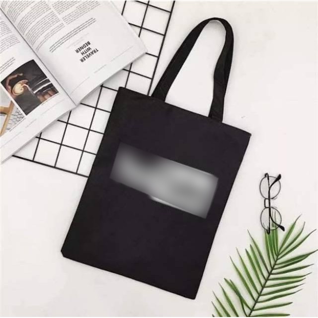 [LOKAL] Fashion Fair - TOTEBAG (PAKAI SELETING) LOGO Tulisan kpop murah wanita custom motif