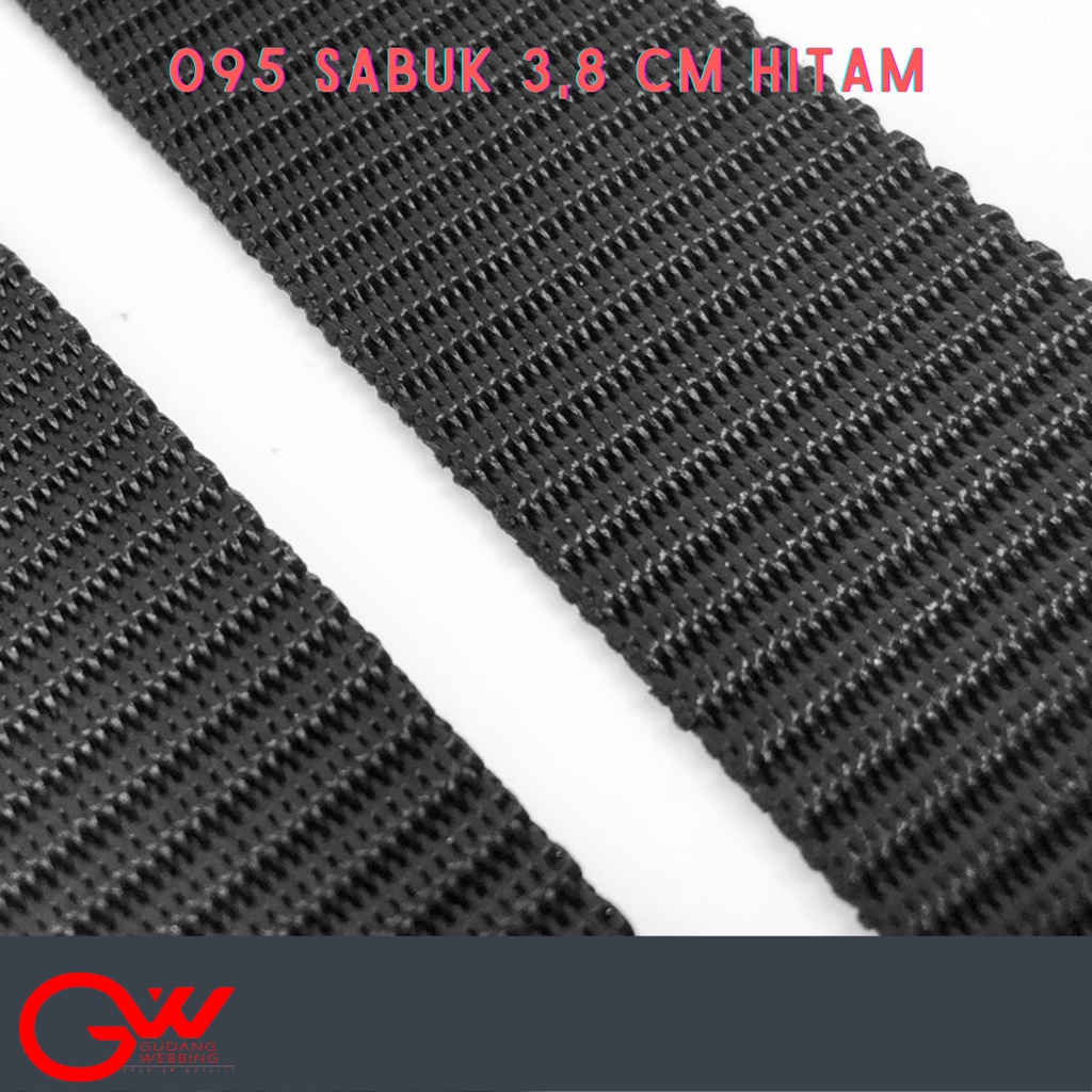 095 SABUK 3,8 CM HITAM