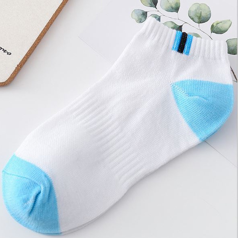 GANNISE - Kaos Kaki Polos Panjang Diatas Mata Kaki Kaoskaki Office Olahraga Fashion KK0007-KK0004 BLUE