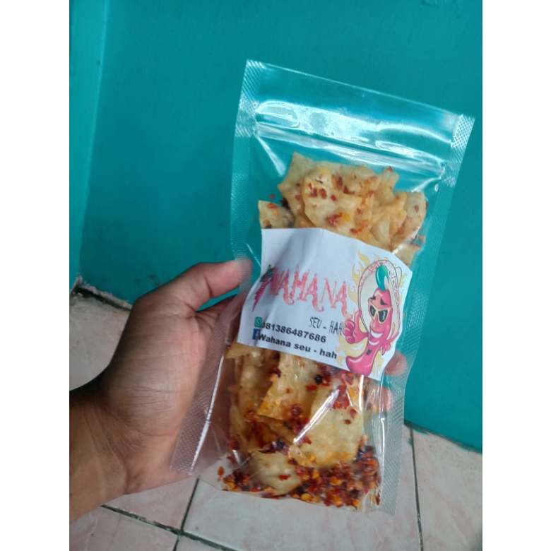 

pangsit goreng pedas wahana seuhah