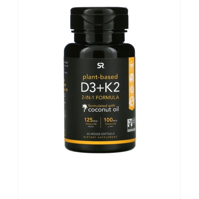 SPORT RESEARCH VITAMIN D3+K2 5000 IU ORIGINAL USA