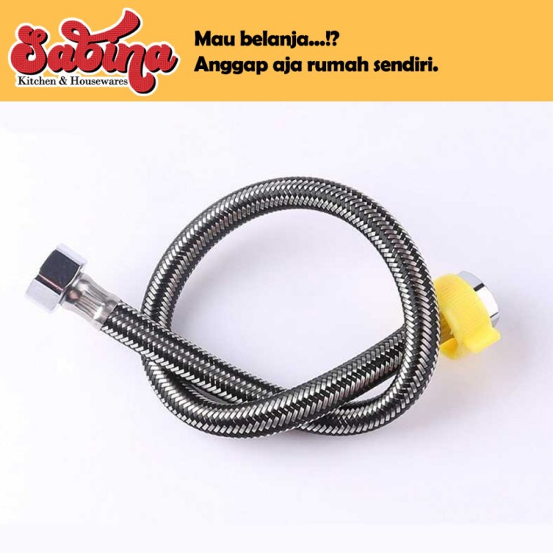 Selang Shower Fleksibel Hose Stainless Steel 50-100cm