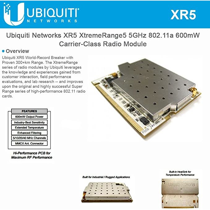 Mini Pci Ubiquity XR5 600mWatt