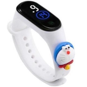 ☮FAYES☮ Jam Tangan Elektronik Led Waterproof Motif Untuk Anak Karakter Import Cod Murah JT06-WHITE DORAEMON