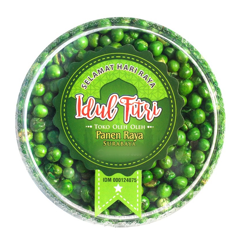 

Camilan Lebaran / Natal Cemilan Kacang Polong Hijau PR Toples Kecil