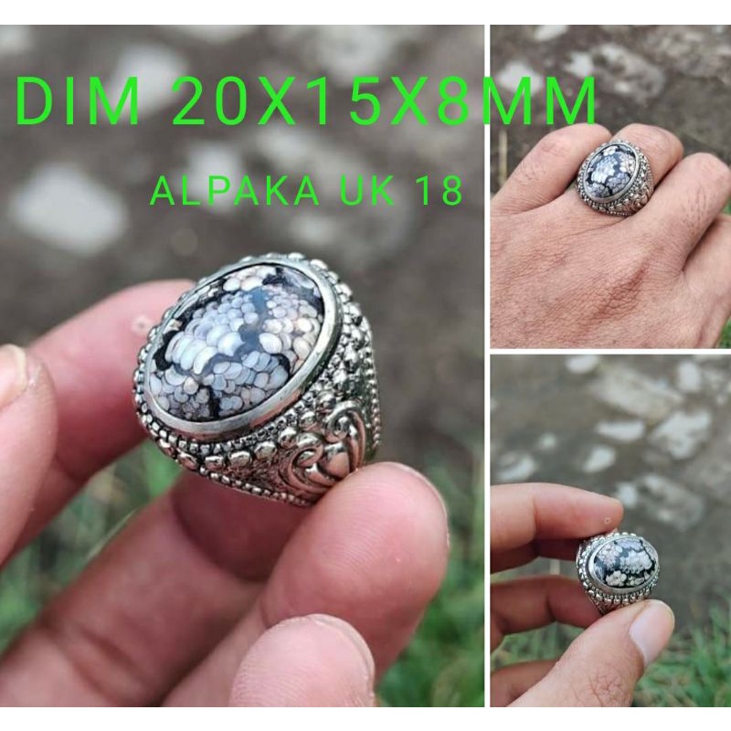 NATURAL Akik Sisik Ular HQ, Jipen, permata, akik asli