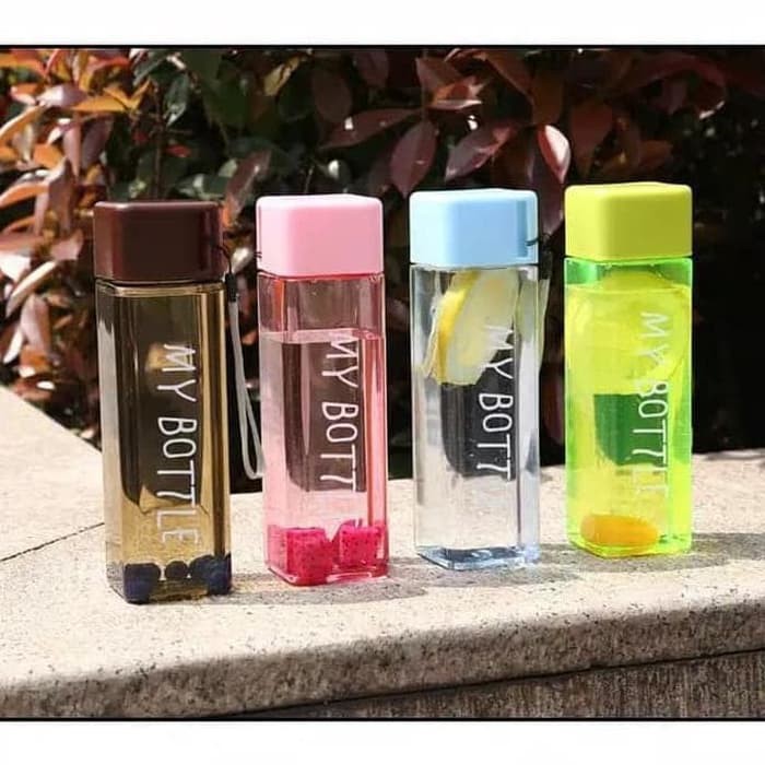 [COD] Botol Minum Soda BPA Free 500 ML / Botol warna trendy anti tumpah water bottle colorful