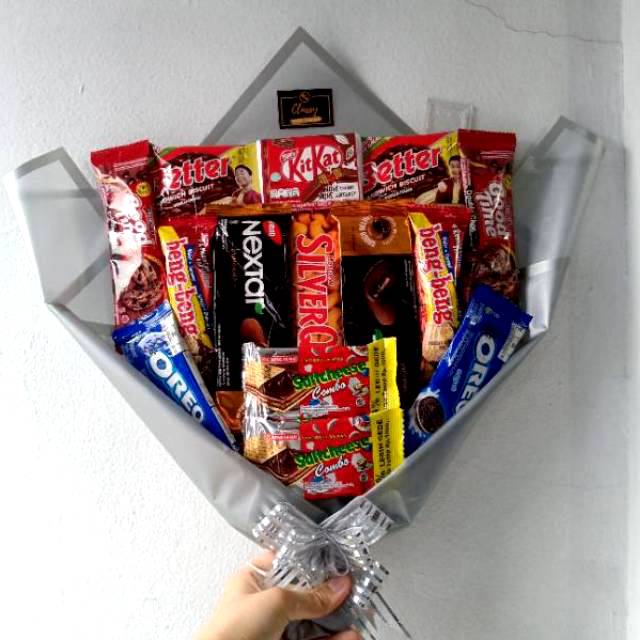 Snack bouquet (premium wrap) / Bucket Buket Snack Jajan