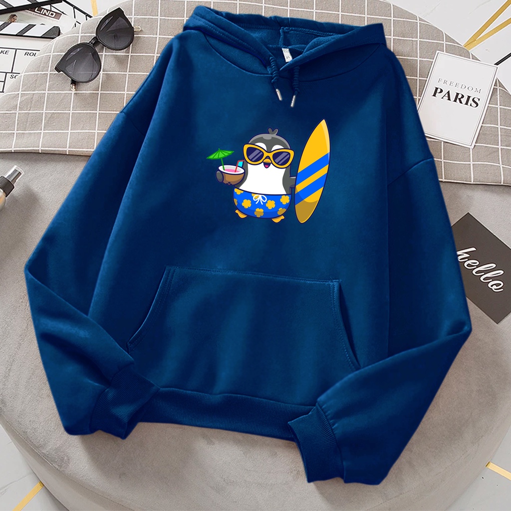 Sweater hoodie anak perempuan PENGUIN sweter jaket anak cowok cewek lucu termurah