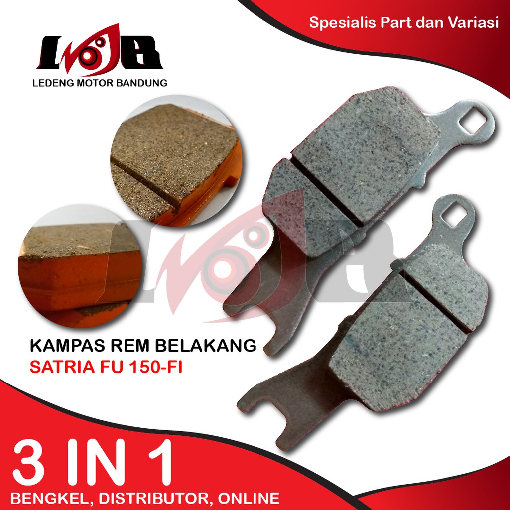 Murah Disc Pad REAR FU Injeksi FI New Kampas Rem Cakram BELAKANG Satria F150