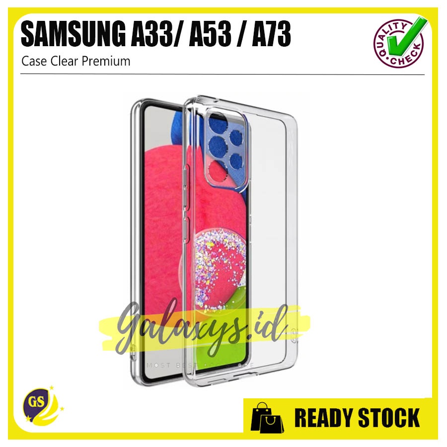 Samsung A54 5G A34 5G A24 A14 SAM A04E 2022 A04 2022 A04S 2022 A13 4G / Samsung A23 4G M23 A33 A54 A73 5G Clear Case Premium 2.0mm TPU Transparan Casing Ultra Casing