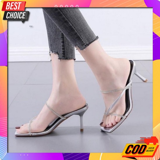 Sandal High Hils Sendal Haihils Wanita Import Kekinian Terbaru 2021 He Abbushoes By 03 Haig Hell Tal