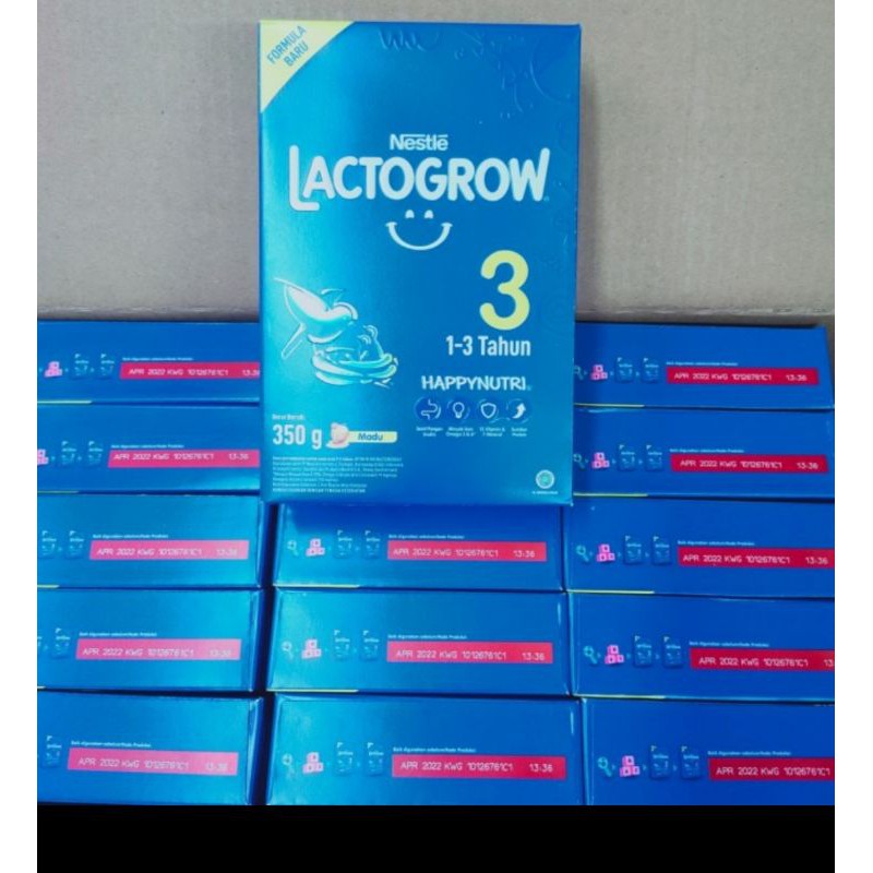 Lactogrow/Lactogen 3 (1-3 tahun) MADU / VANILLA/ORI 350g