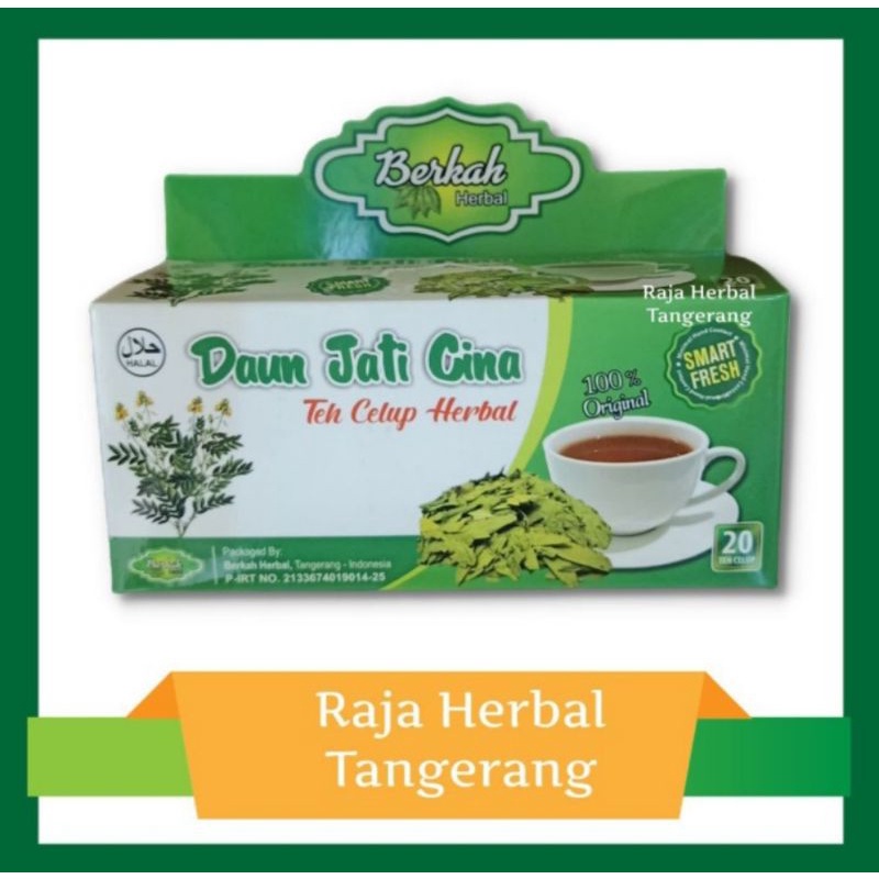 

Teh celup daun jati cina berkah, teh pelangsing 20 kantong