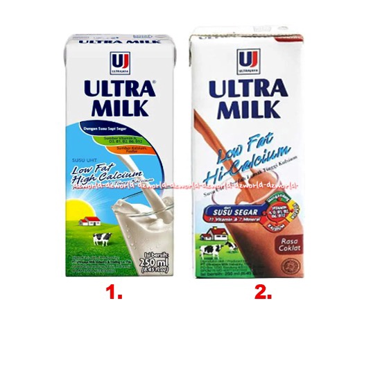 Ultra Milk Low Fat 200ml Susu Ultra UHT Low Fat High Calsium Susu Siap Minum Rendah Lemak Tinggi Kalsium Rasa Original Coklat Cokelat Chocolate