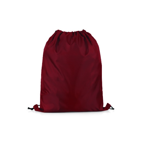 Tas Serut Taslan Polos - Ransel Drawstring Bag Waterproof Gymsack Bag-Maroon