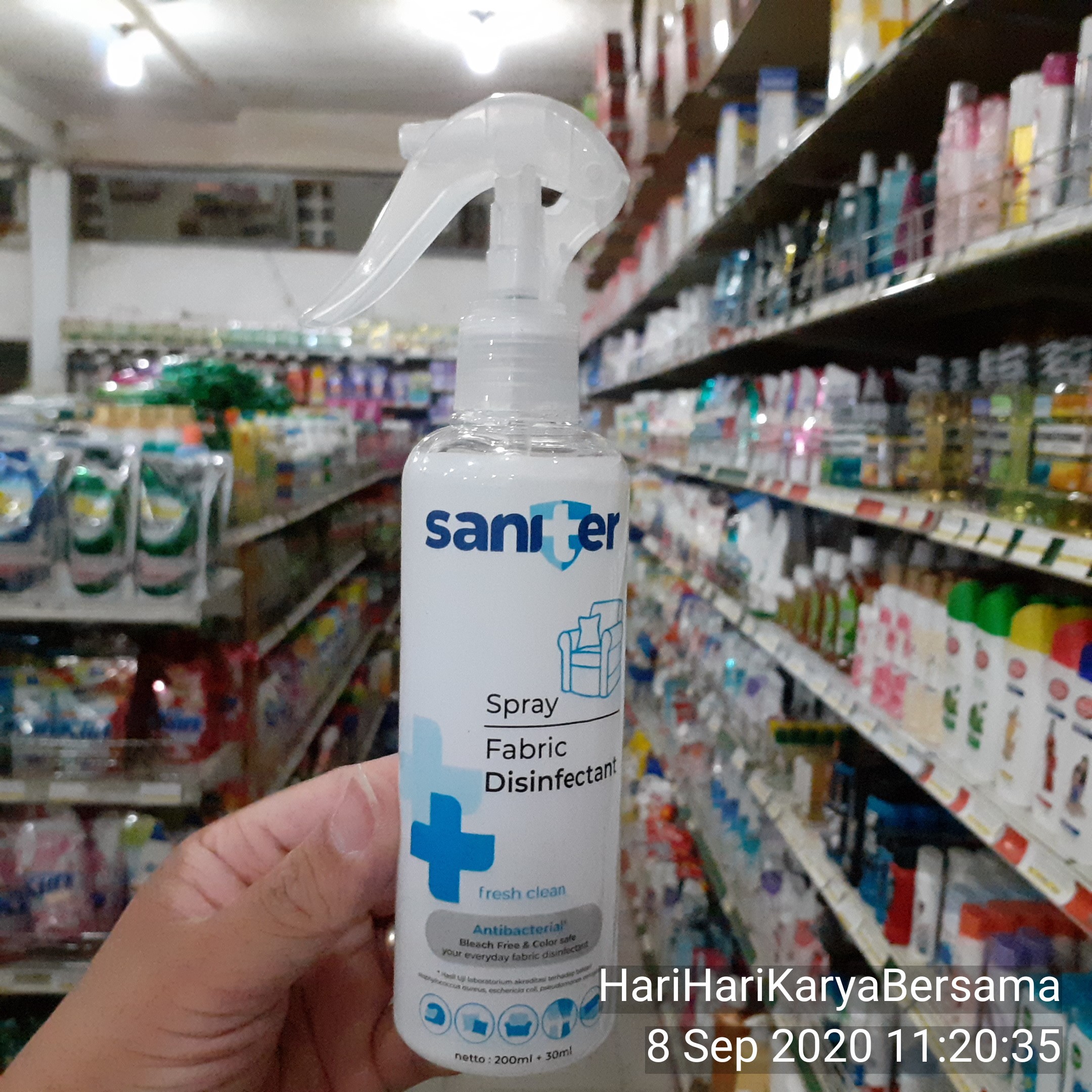 Saniter Fabric Disinfectant Spray Bottle 200ml + 30ml