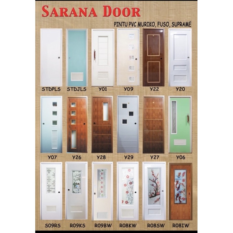 Custom Pintu Pvc Motif
