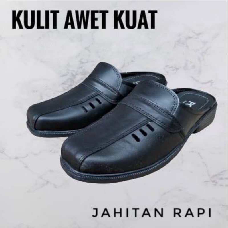 selop kulit pria /sepatu sandal pria /sandal sepatu pria kulit /sepatu sandal kasual