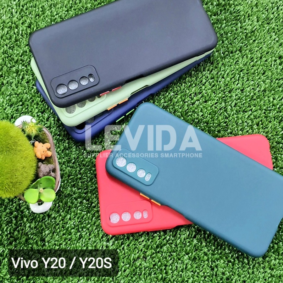 NEW VIVO Y12S Y12S 2021 Y20 Y20S Y20 S Y12 Y15 Y17 CASE SOFTCASE CANDY COLOUR SILIKON WARNA CASING PROTECT CAMERA COVER PELINDUNG KAMERA