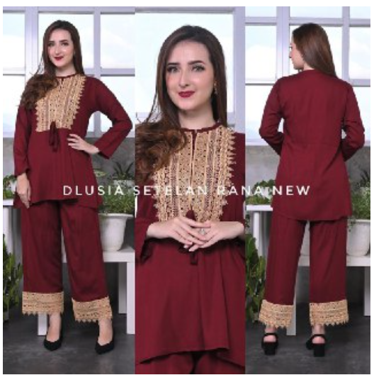DLUSIA SETELAN RANA NEW / ONE SET DLUSIA RANA / SETELAN RENDA DLUSIA RANA NEW HIGH QUALITY