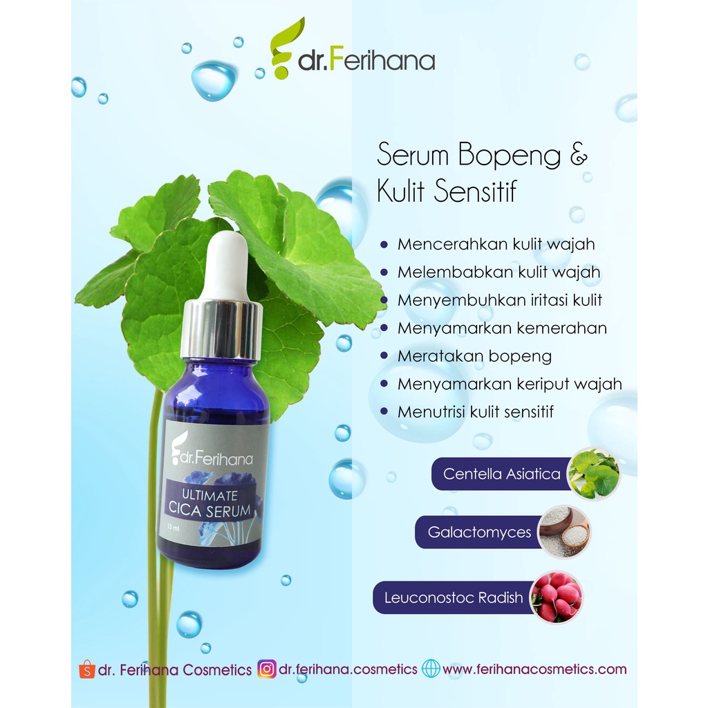 (dr. Ferihana) Skincare Paket Bopeng dan Kulit Rusak Galactomyces Series Mengatasi Bekas Jerawat Kulit Sensitif